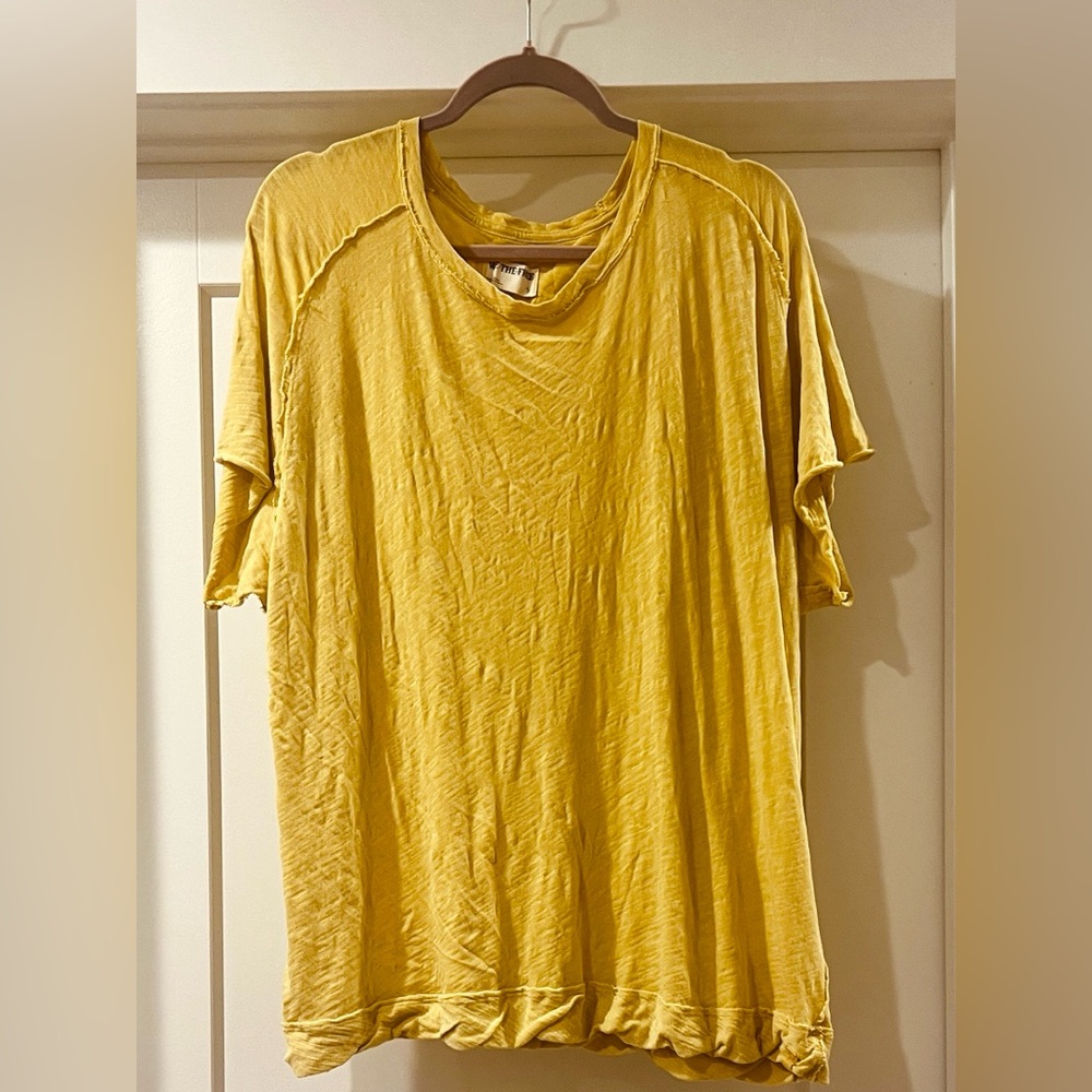 We The Free Mustard Short Sleeve Tee